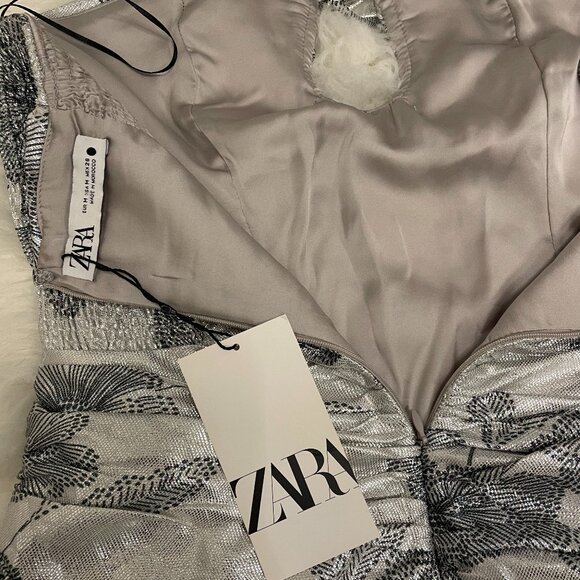 ZARA | New With Tags Silver Dress | Medium - Picture 13 of 16